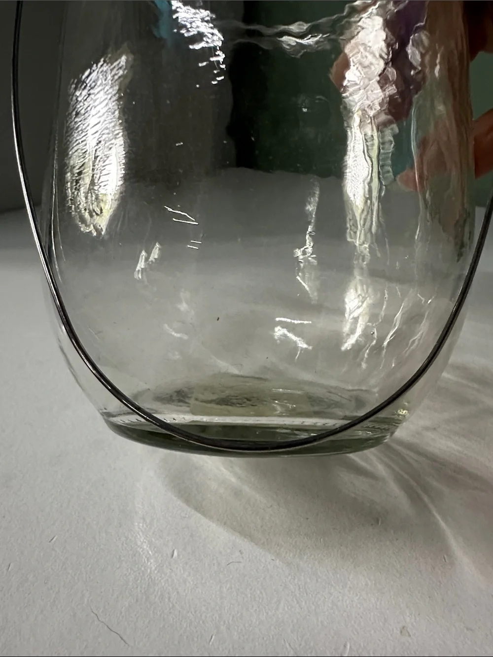 Kate Aspen Clear Glass Lantern with Metal Handle -25 Available